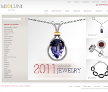 Mioluni Jewelry - Yahoo Store Design
