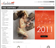 eFashion Brand - Yahoo Store Design